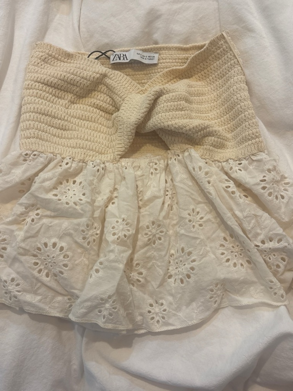 ZARA Cream Knit top